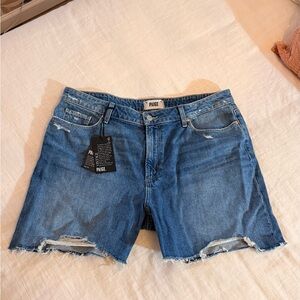 PAIGE Sarah Longline Vintage Wash Shorts NWT